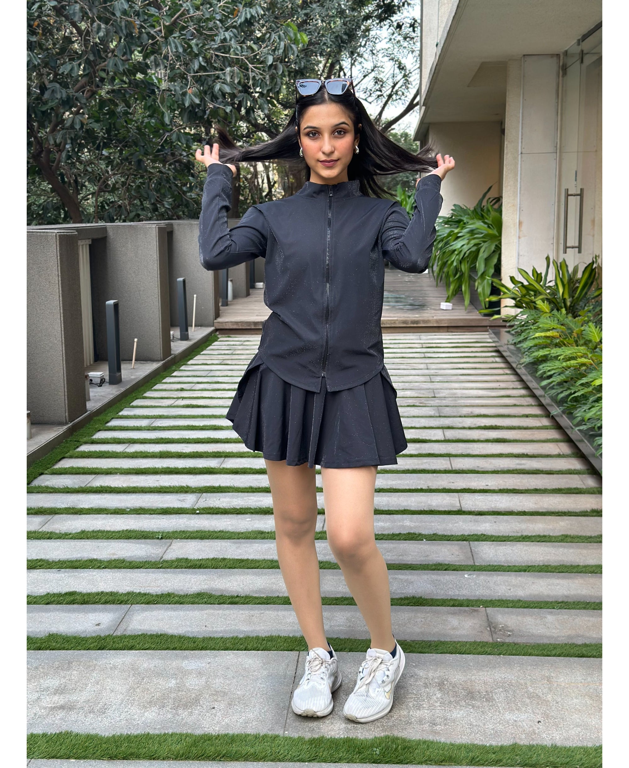 Zipped Up Glossy Jacket