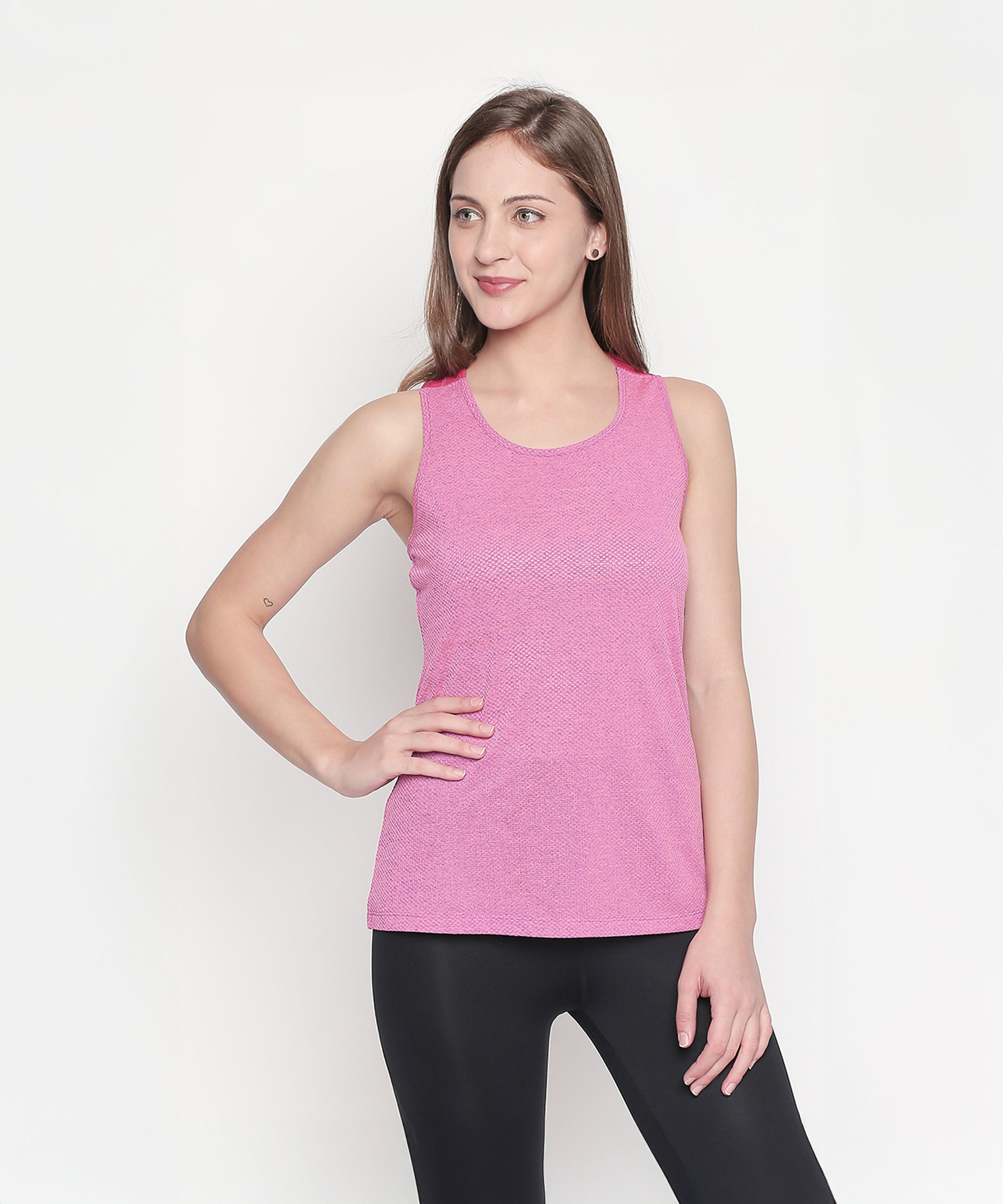 Pink Sleeveless Tank Top
