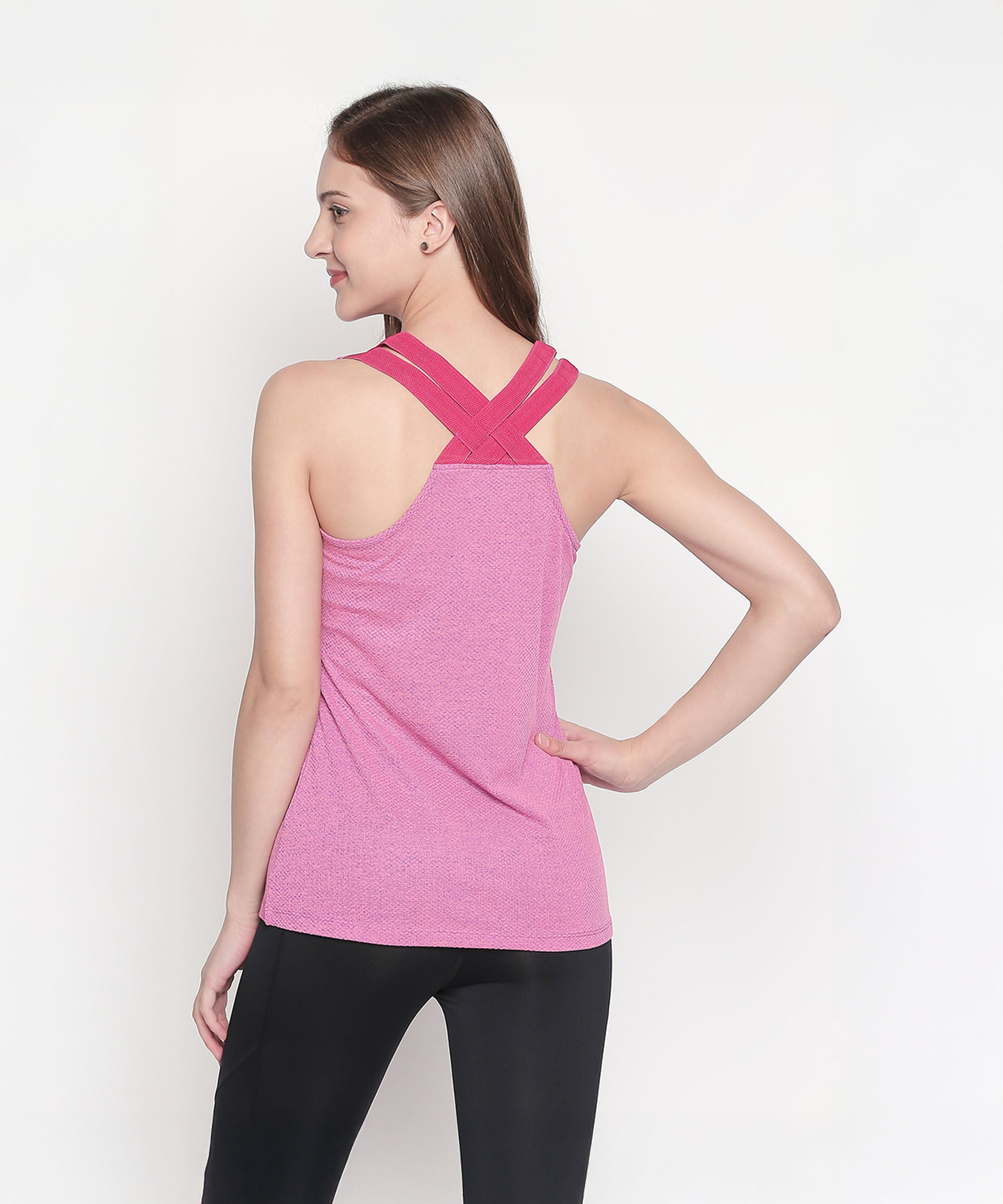 Pink Sleeveless Tank Top