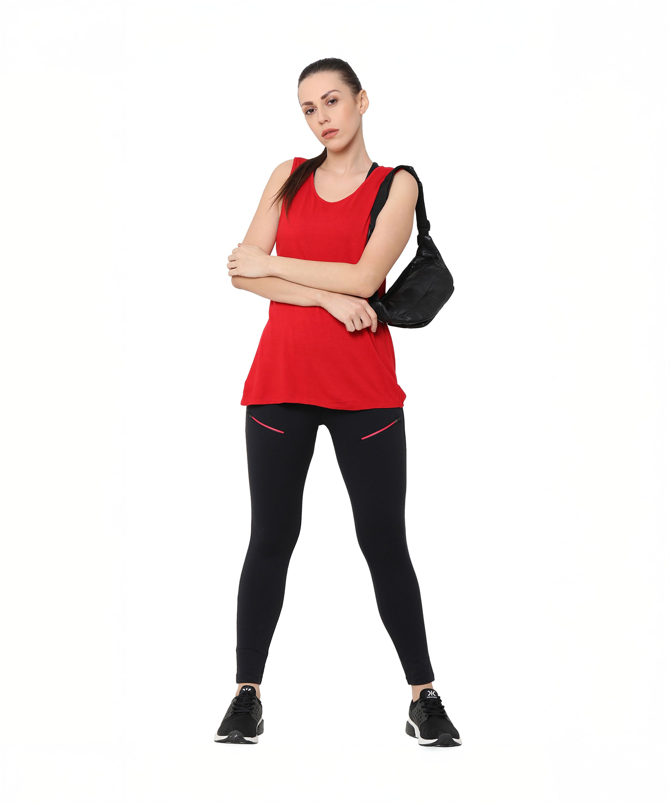 Black Leggings With Zip