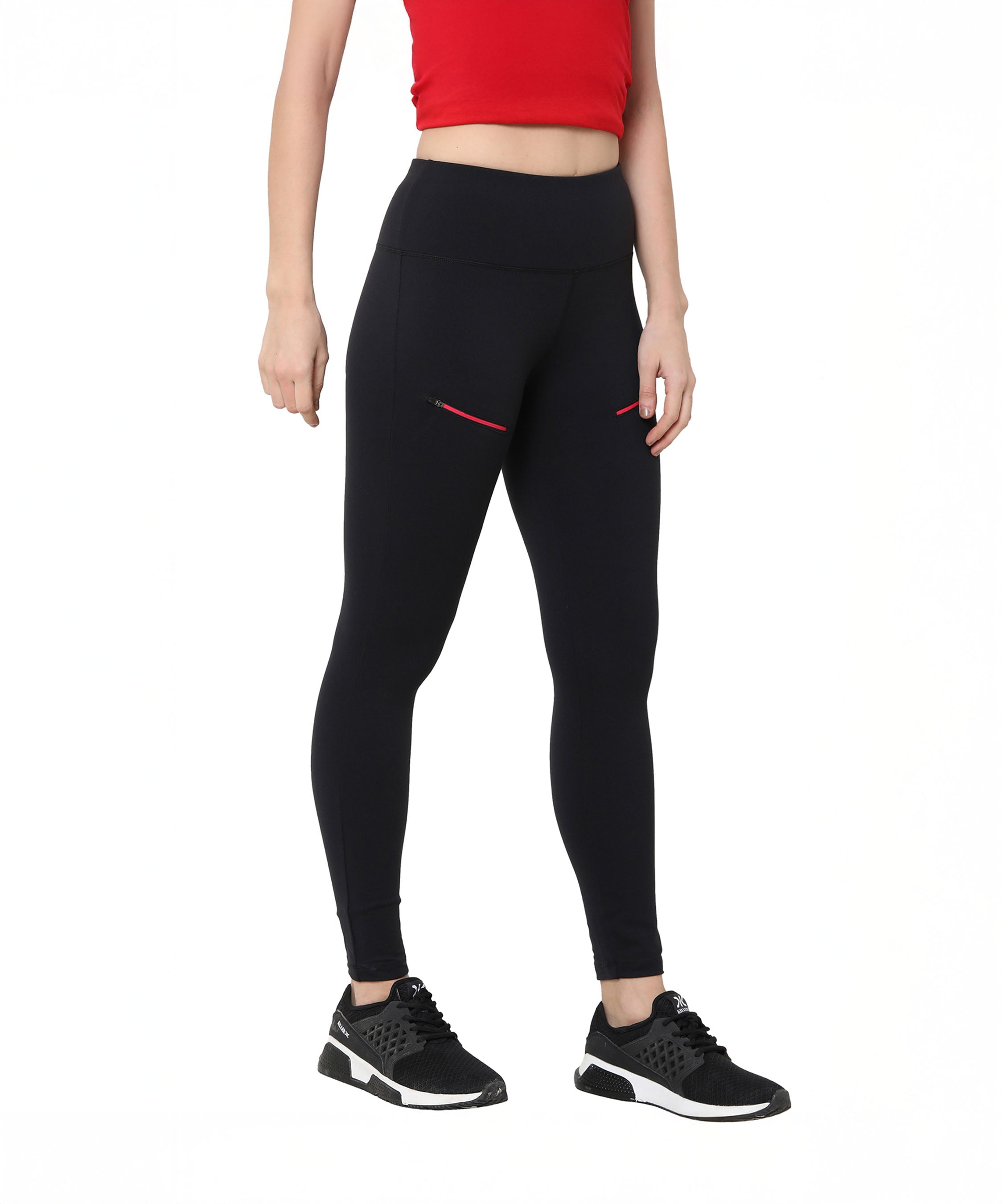 Black Leggings With Zip