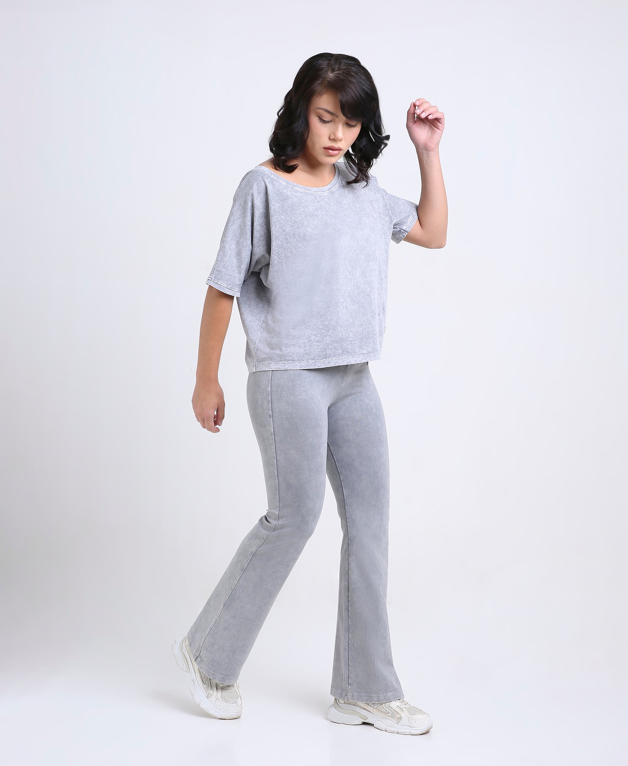 Light Grey Denim Wash Tee