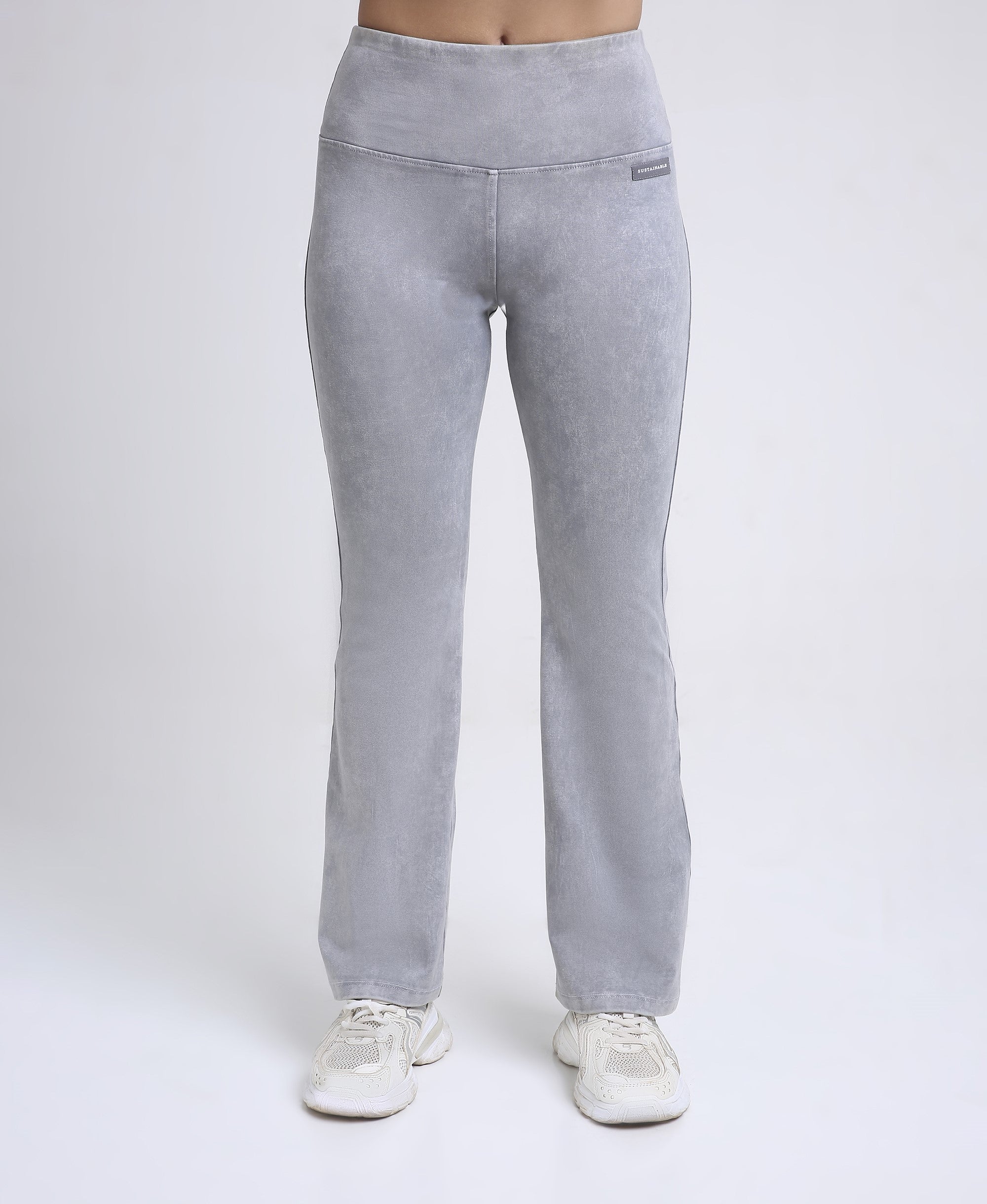 Light Grey Denim Wash Leggings