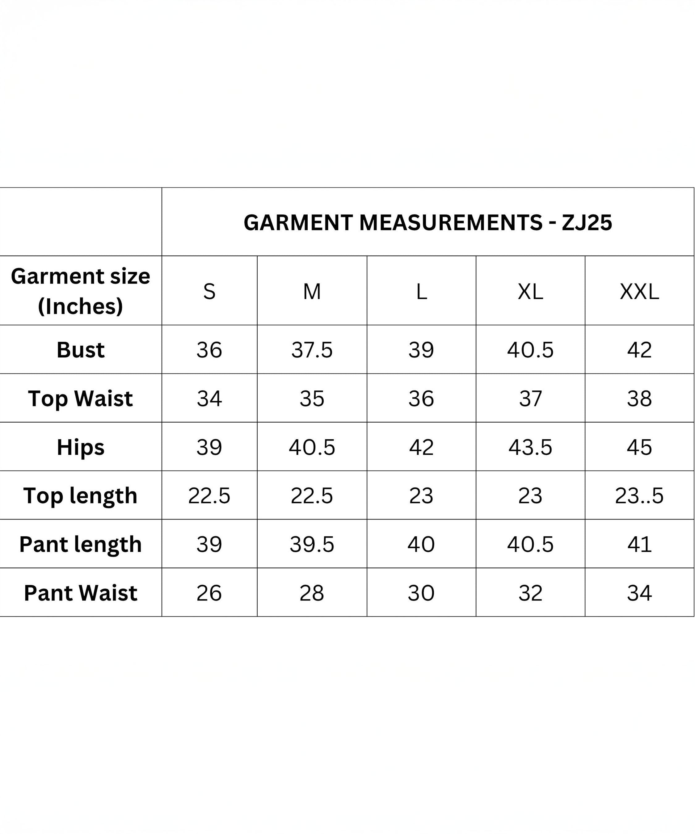 Find your ideal fit with our size chart for the Two Piece Bold Contrast White Tracksuit, featuring bust, waist, hips, and length measurements for sizes S–XXL—crafted from soft cotton-blend fabric in a sporty-chic style.