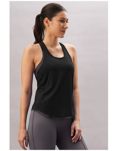 Black Racer Back Top
