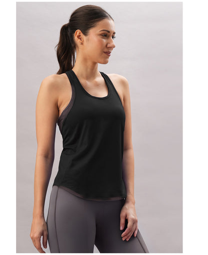 Black Racer Back Top