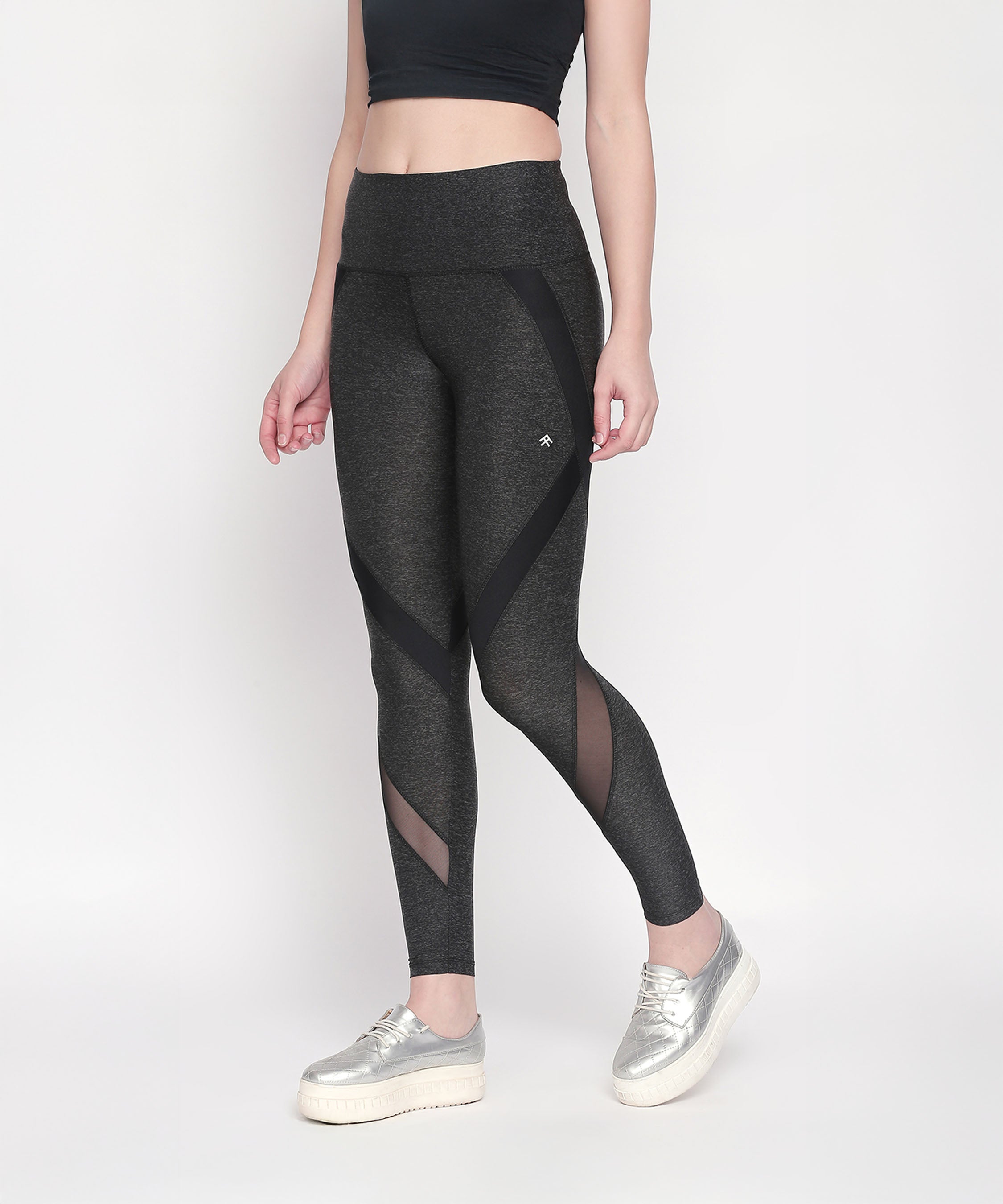 Grey High Waisted Sports Leggings LG14