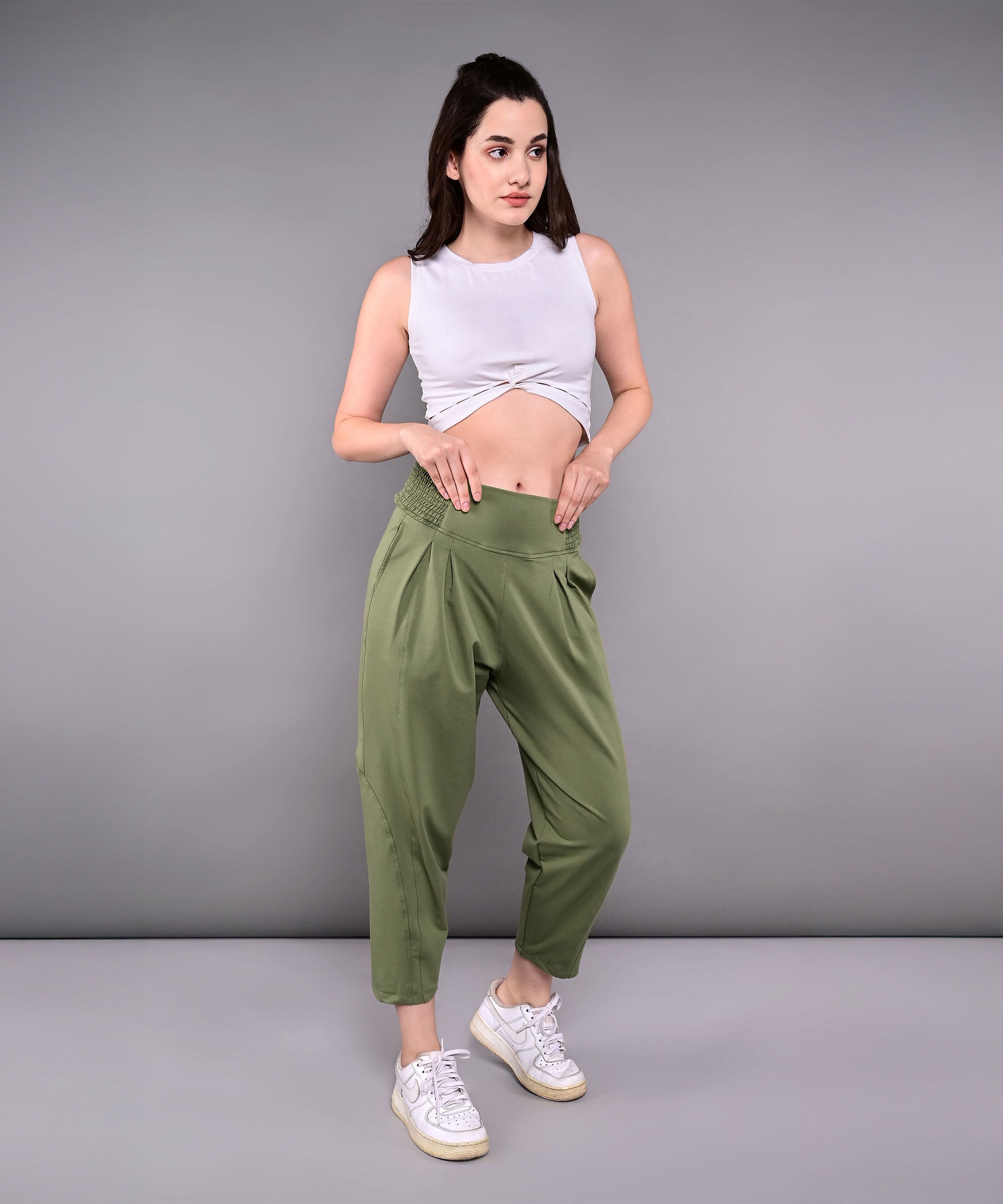 White Twisted Crop Top