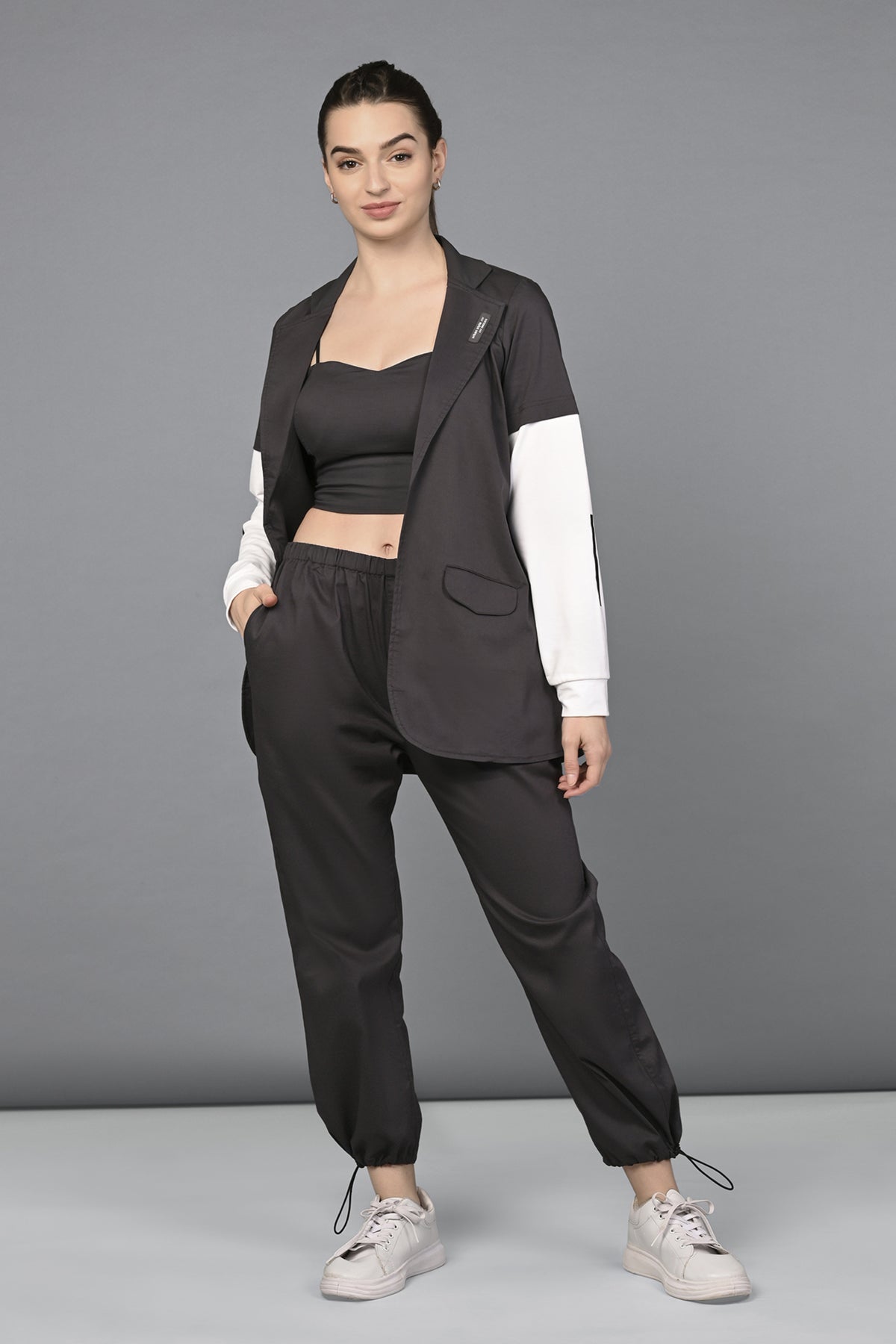 Athleisure Blazer Tracks with bustiere Co-ord set