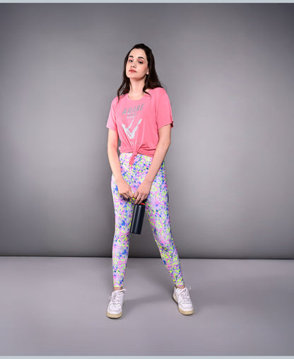 'Adore Your Core' Pink Printed Tee