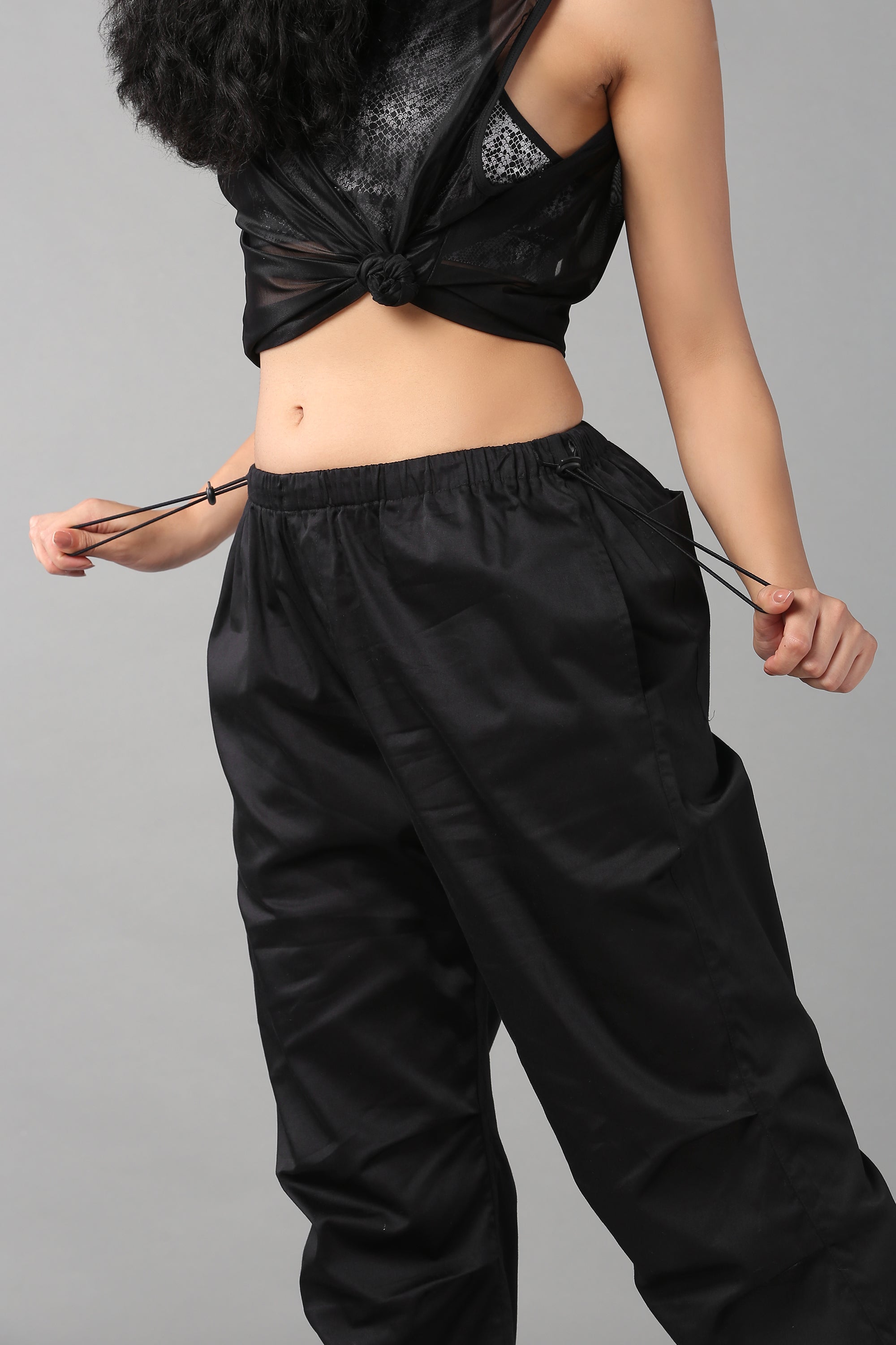 Black Parachute Pants