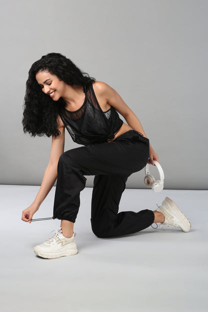 Black Parachute Pants