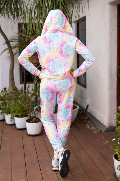 Multicolour Neon Jacket & Joggers Set