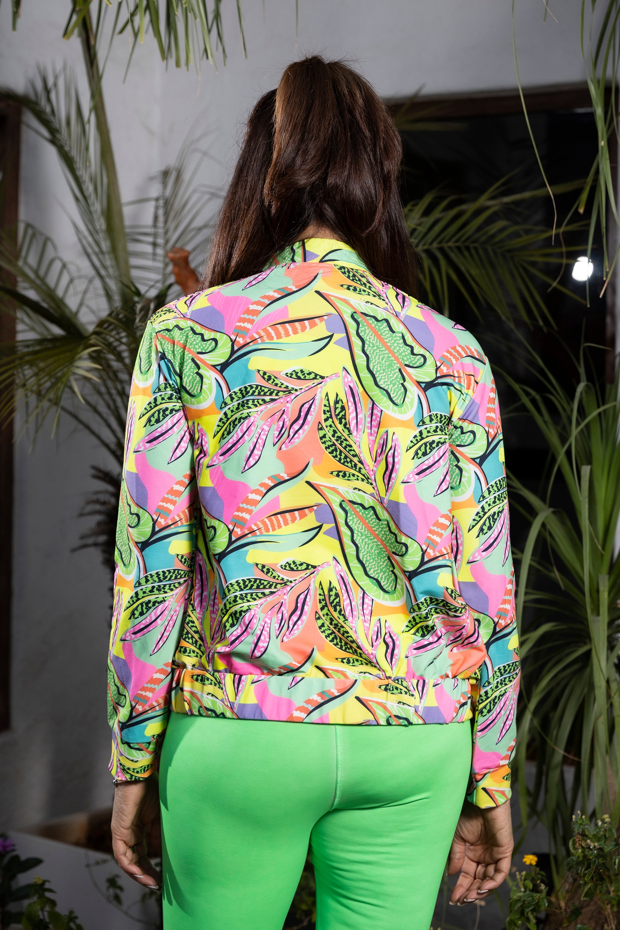 Neon colour Printed Jacket