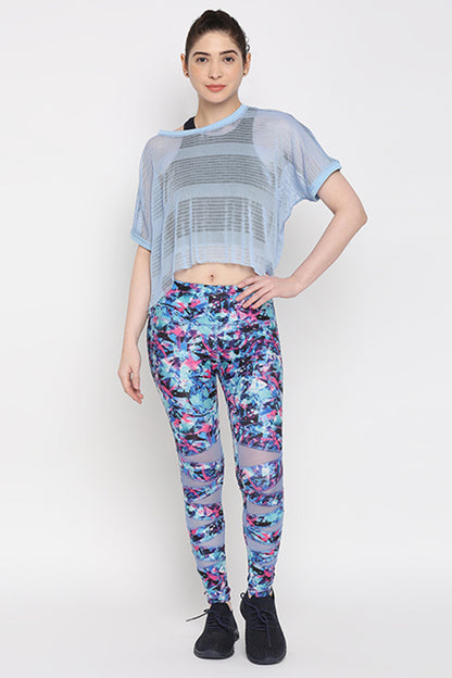Blue Netted Top