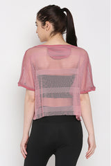 Pink Netted Top