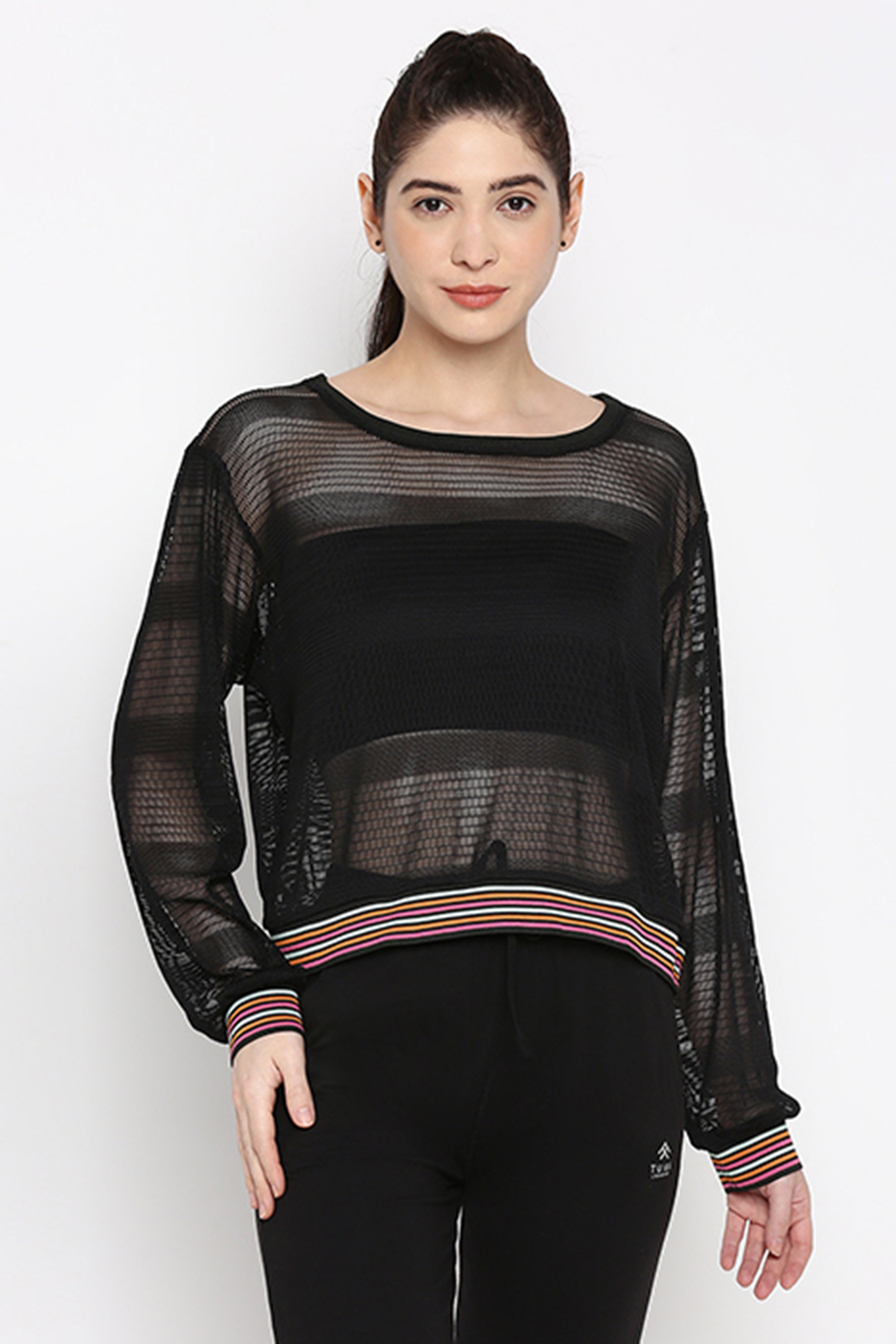 Black Netted Top