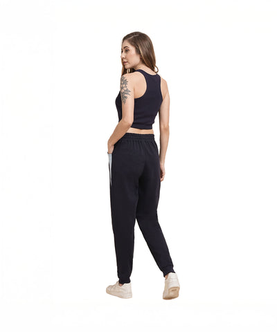Navy Blue Crop Top