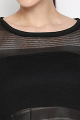 Black Netted Top