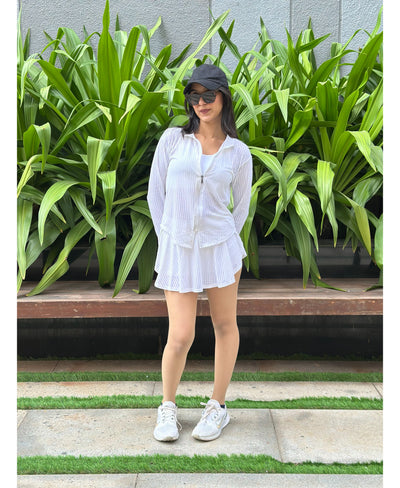 White Netted Jacket