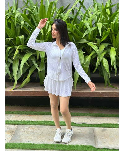 White Netted Jacket