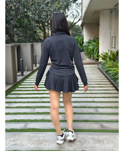 Zipped Up Glossy Jacket