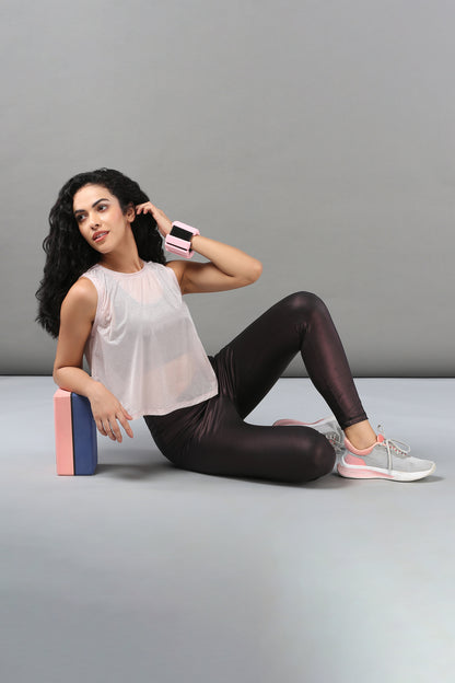 Powder Pink Sheer Top