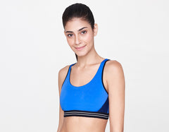 Blue Sports Bra