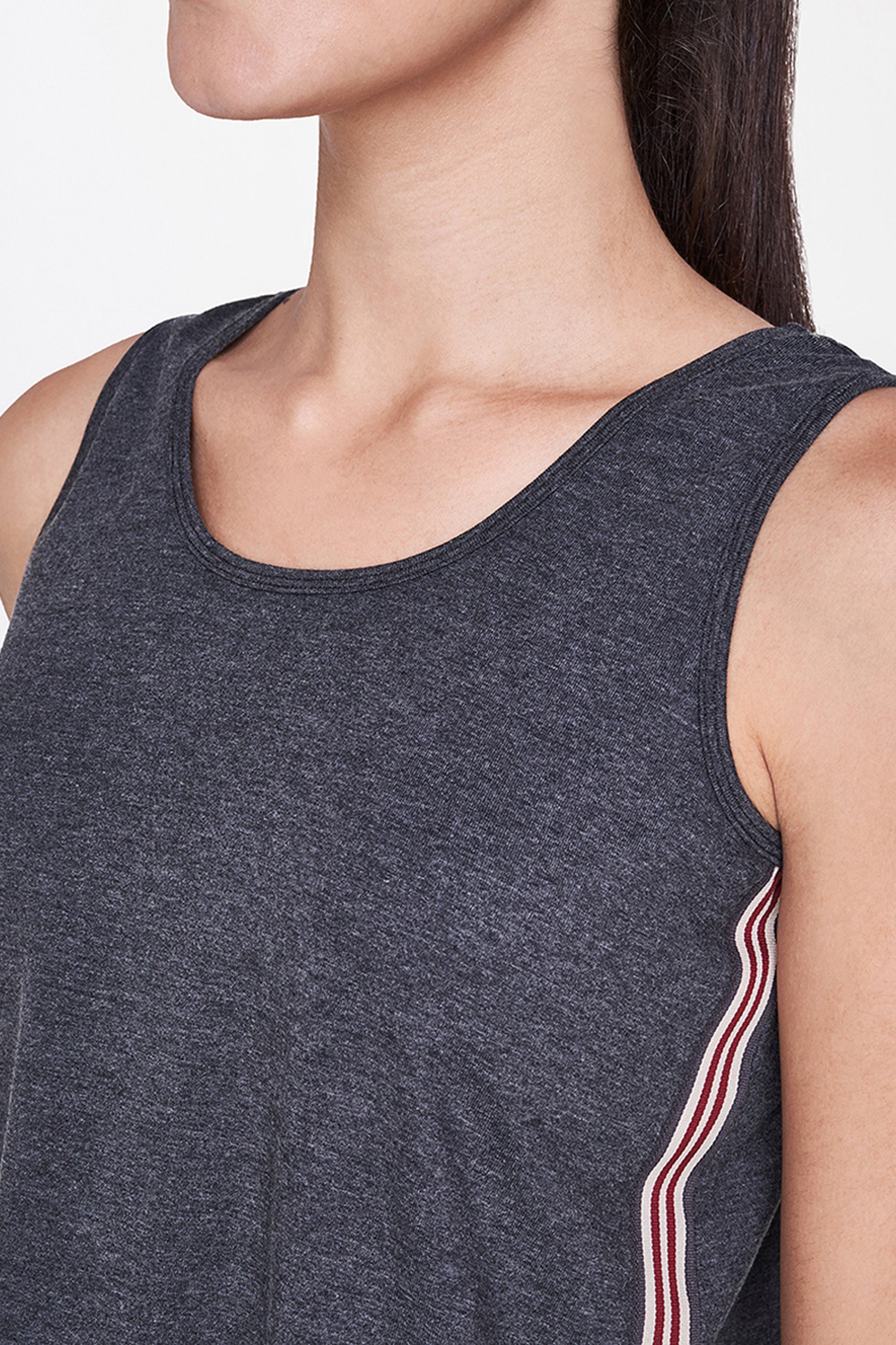 Grey Sleeveless Tank Top