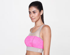 Pink Sports Netted Bra