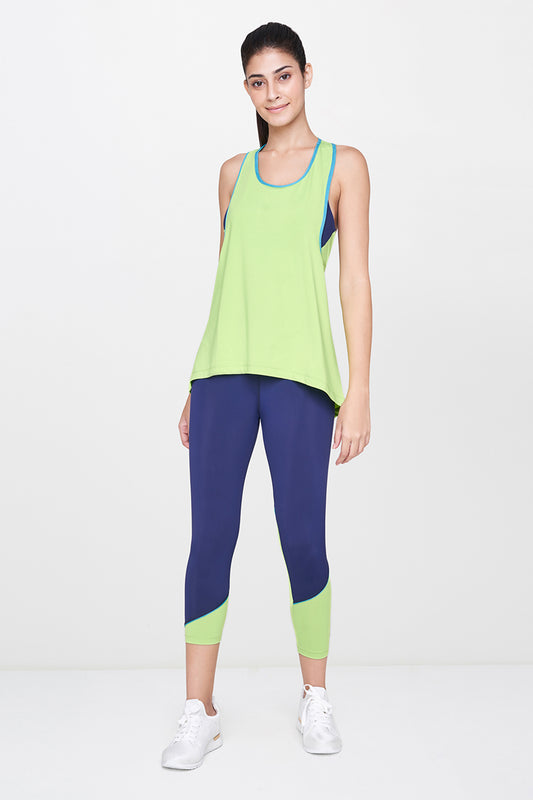 Lime Tank Top With Leggings