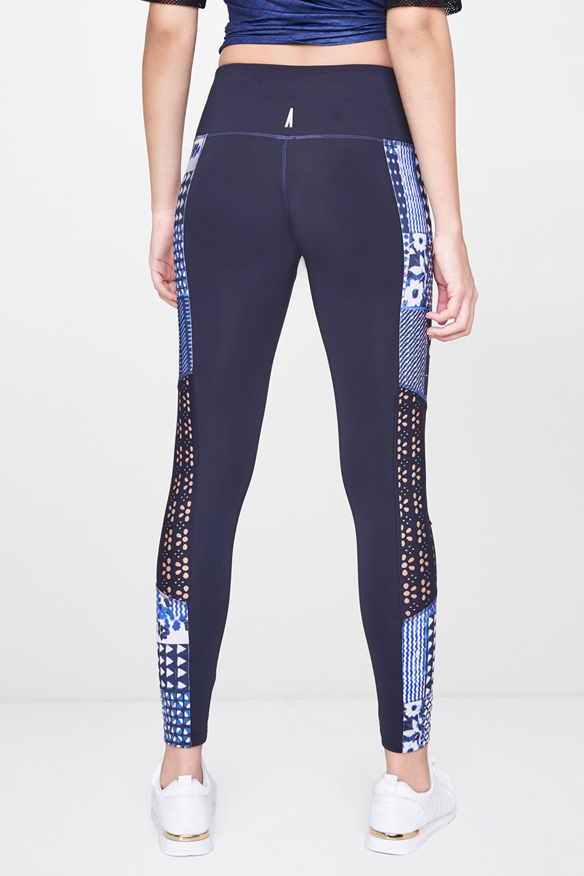 Indigo Printed Top With Leggings