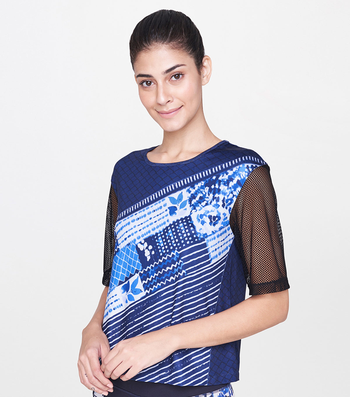 Indigo Printed Top