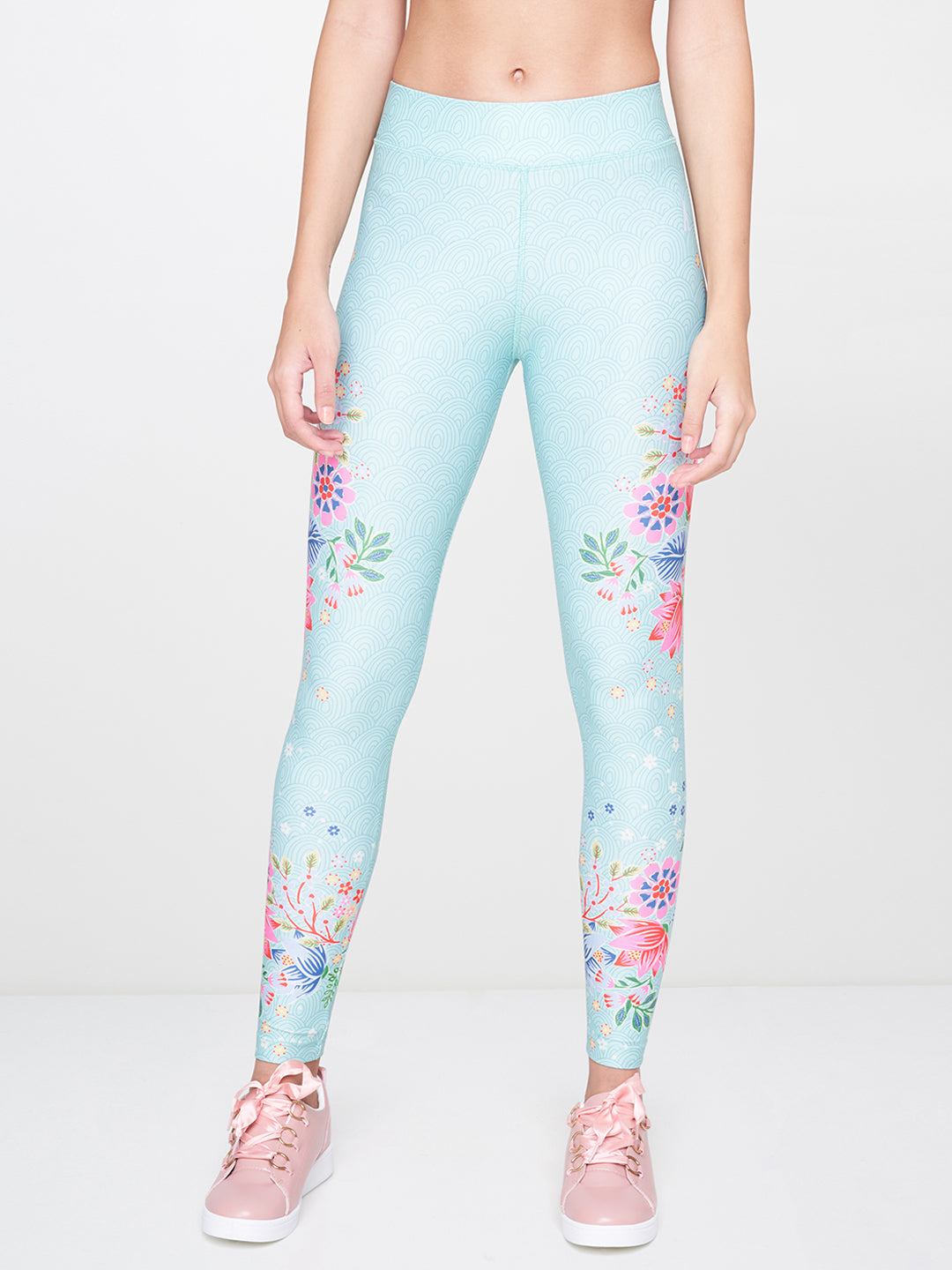 Aqua Printed Leggings