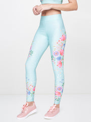 Aqua Printed Leggings