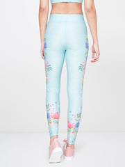 Aqua Printed Leggings