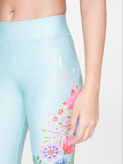 Aqua Printed Leggings