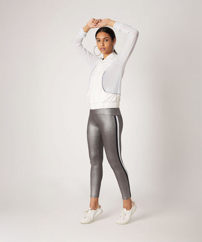 High Waisted Metallic Leggings TLC116