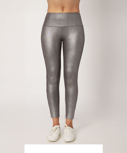 High Waisted Metallic Leggings TLC116