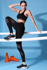 Netted High Rise Compression Leggings- AW21