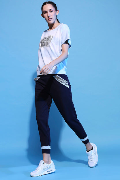 Barcode Printed Comfort Tie Dye Tee + Joggers - AW21