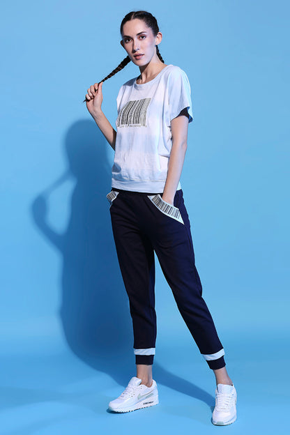 Barcode Printed Comfort Tie Dye Tee + Joggers - AW21