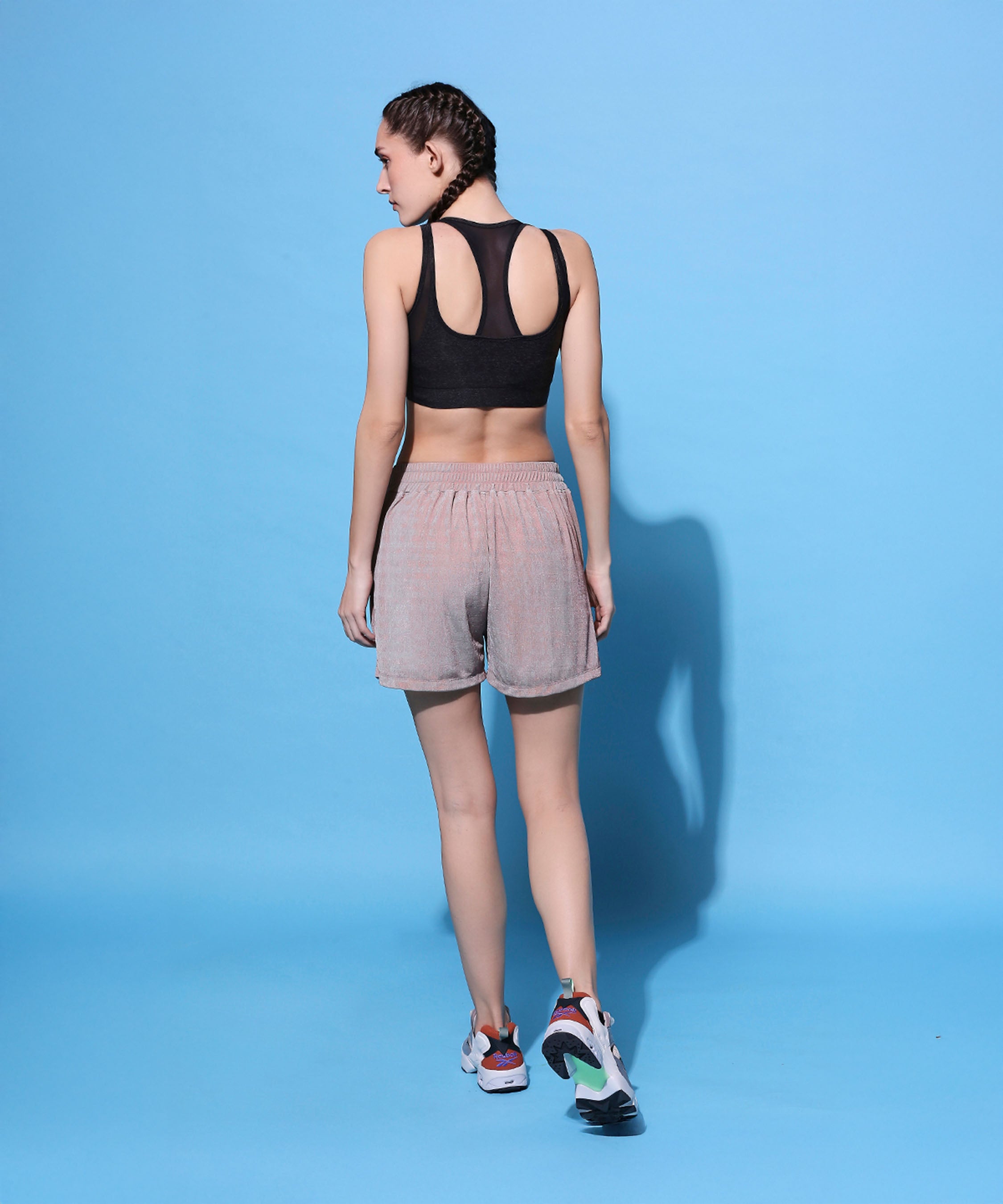 Metallic Side Tie-Up Shorts - AW21