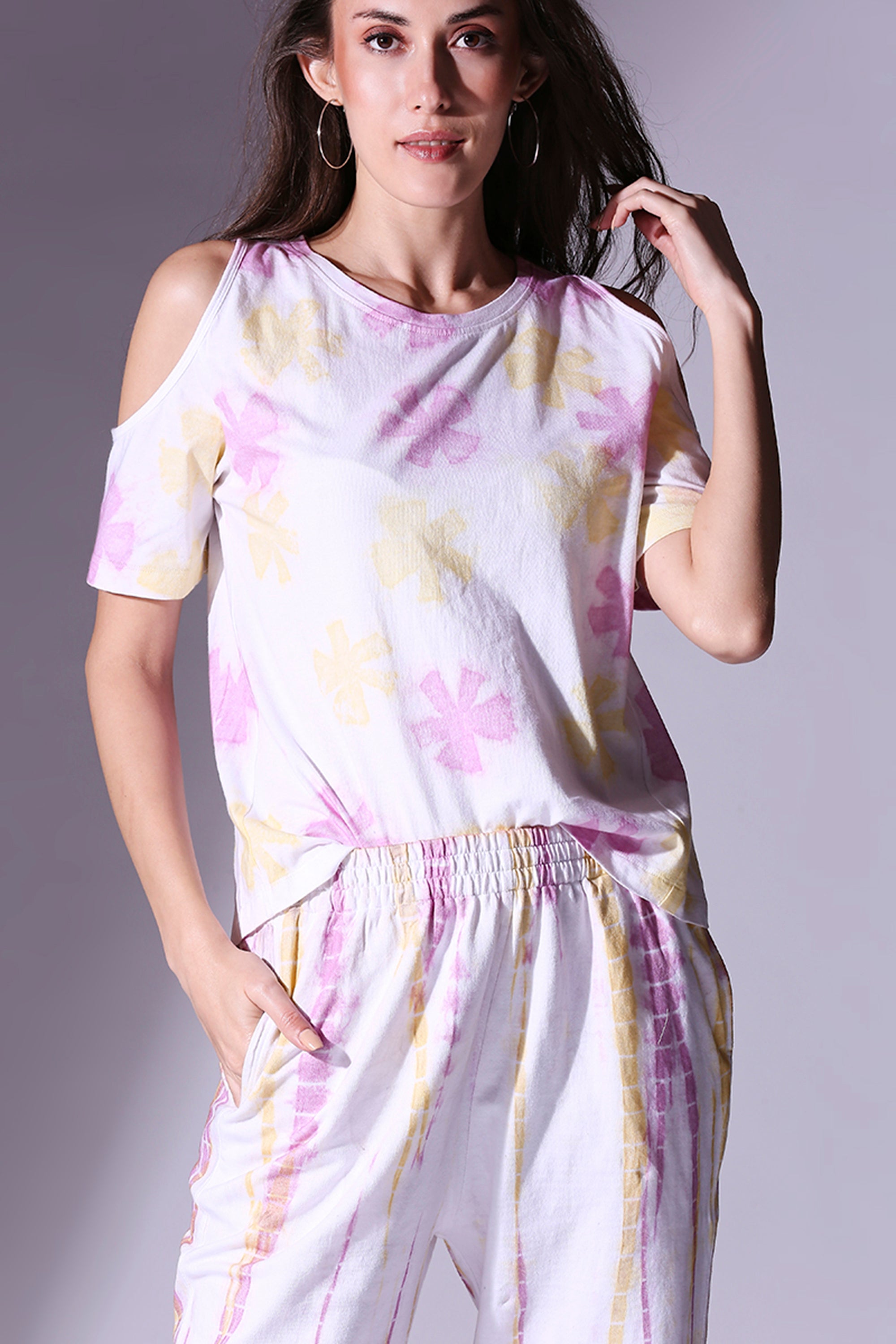 Cold Shoulder Tee + Joggers - AW21