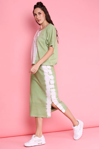 Comfort Fit Tee + Fitted Tie Dye Skirt - AW21