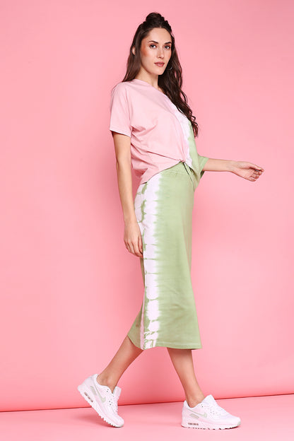 Comfort Fit Tee + Fitted Tie Dye Skirt - AW21