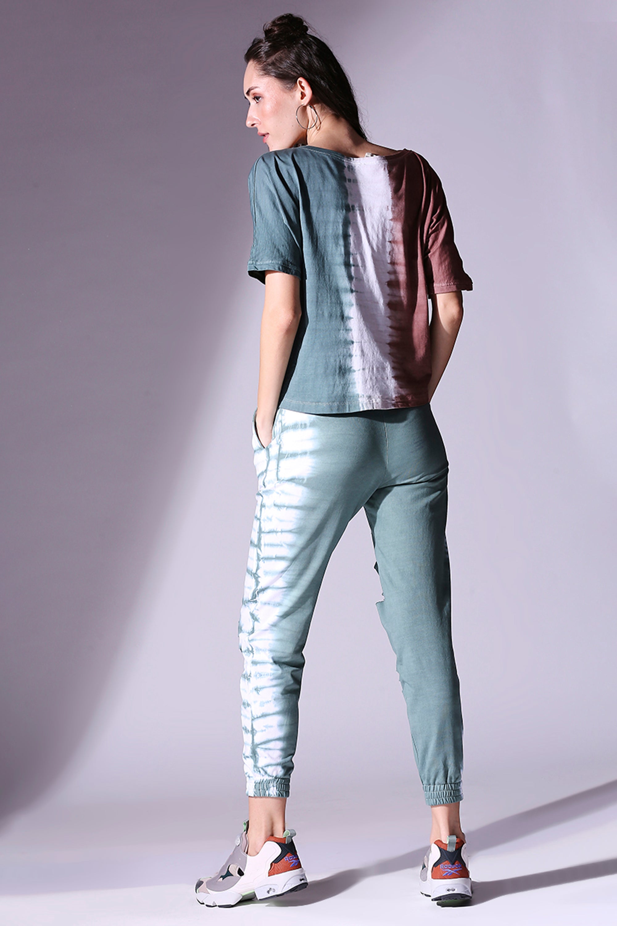Comfort Fit Tie Dye Top + Ripped Tie Dye Joggers - AW21