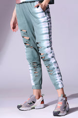 Comfort Fit Tie Dye Top + Ripped Tie Dye Joggers - AW21