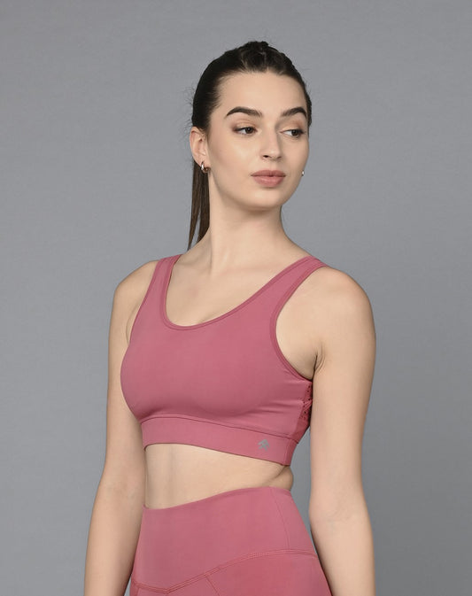 Peony Pink Sports Bra