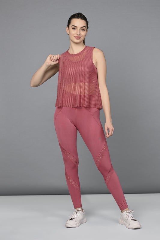 Pink Neck Sleeveless Shiny Spandex Aerobic Yoga Active Wear Dance Unit –  Costume Zoo